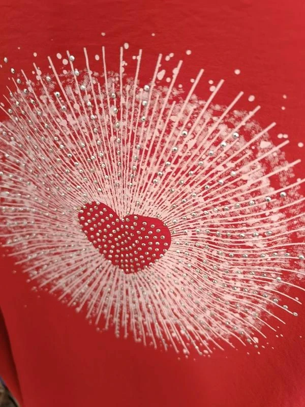 Chemisier à paillettes rouge t 56 – photo 4